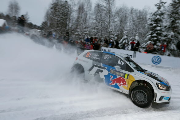 Sébastien Ogier vann 10 av sträckorna i Rally Sweden.