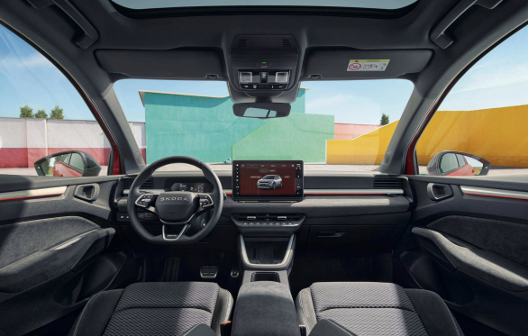 Interiören i nya Škoda Epiq Sportline
