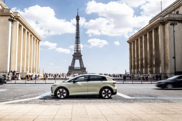 Audi A2 e-tron i Paris i samband med Paris Motorshow 2026