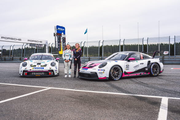 Norska Isabelle Rustad, Fragus Motorsport, som i fjol blev den första kvinnliga föraren på 20 år att köra en full säsong, får nu sällskap av danskan Lærke Rønn, Mikkel O Pedersen Racing, som gått samma väg som Rustad och i år tar steget upp från supportklassen Porsche Sprint Challenge Scandinavia.