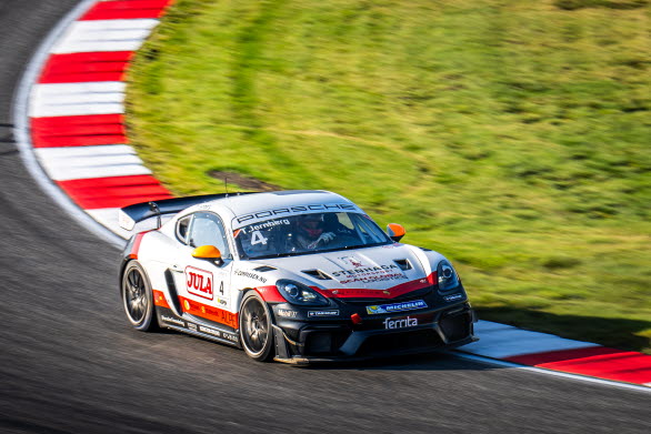 I Porsche Sprint Challenge Scandinavia säkrade Stenhaga Motorsport-föraren Theo Jernberg total- och GT4-titeln redan på Rudskogen Motorsenter för två veckor sedan.