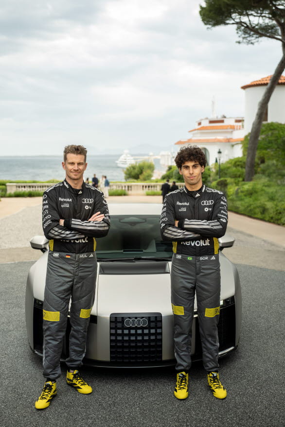 Nico Hülkenberg och Gabriel Bortoleto, förare Audi Revolut F1 Team