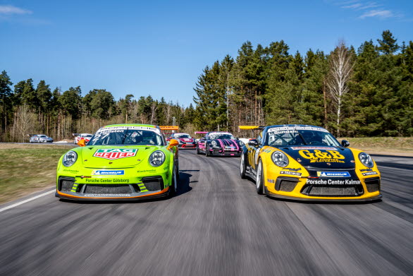 Vem blir mästare i årets Porsche Carrera Cup Scandinavia? Jakten på segrarna börjar på Ring Knutstorp 7-8 maj.