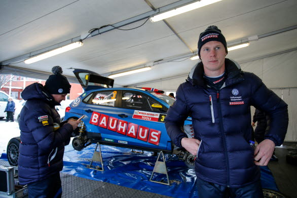Johan Kristoffersson är på mycket gott humör inför Rally Sweden. Världsmästaren älskar som bekant tuffa utmaningar.
