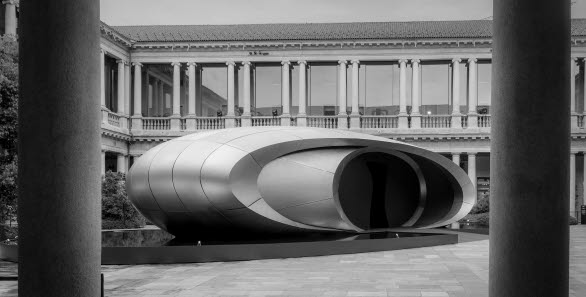 I samarbete med Zaha Hadid Architects visar Audi upp installationen "Origin" under Milano Design Week 21-26 april