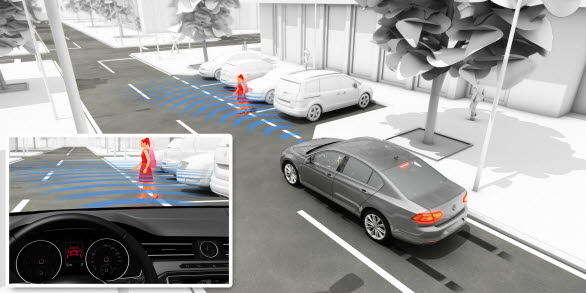 På den svenska marknaden är den adaptiva farthållaren ACC med Front Assist och autobromsen City Emergency Brake standard i samtliga versioner av nya Passat.