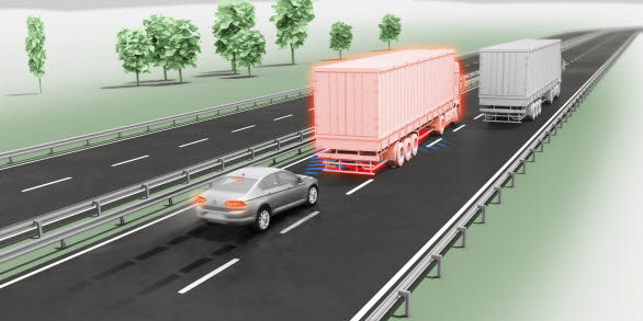Tidigare har City Emergency Brake endast kunnat detektera andra fordon, men i nya Passat kan det utökade systemet nu i kombination med Lane Assist även reagera på fotgängare. 