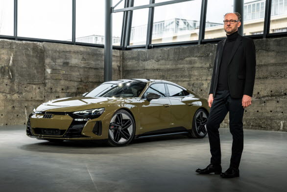 Marc Lichte, chef Audi Design. Audi RS e-tron GT i tactical green
