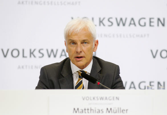 Matthias Müller, VD för Volkswagen-koncerner, redovisar en solid inledning på 2016.