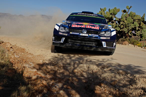 Sébastien Ogier har vunnit Rally Mexico tre år i rad men fick nu nöja sig med andraplatsen.