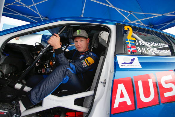 Johan Kristoffersson är redo för att ta sikte på sin tredje SM--seger i rally den här säsongen.