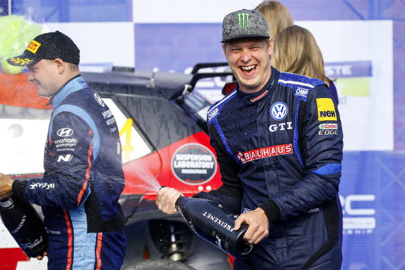 Johan Kristoffersson fick än en gång kliva upp på pallen i WRC 2 efter att ha slutat trea i Rally Finland.